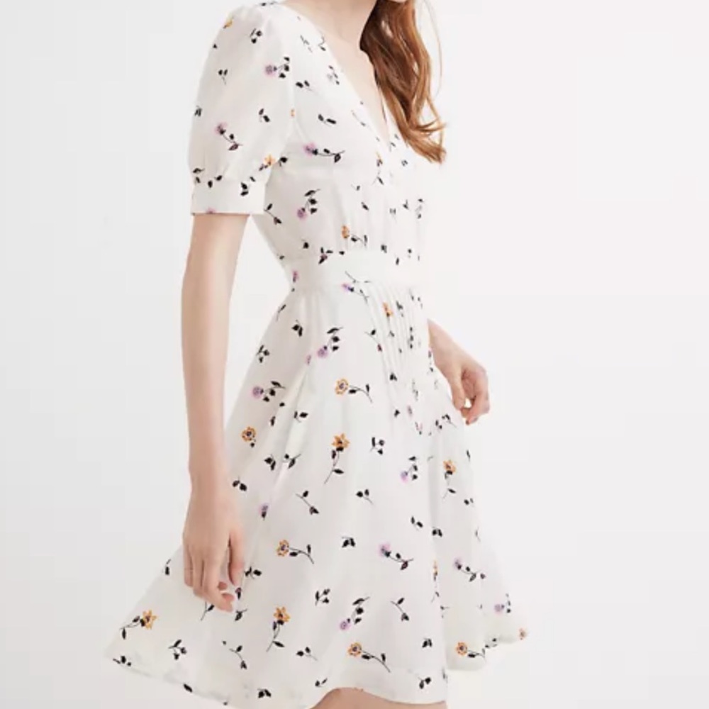 Madewell Womens Daylily Pintuck Dress Size 8